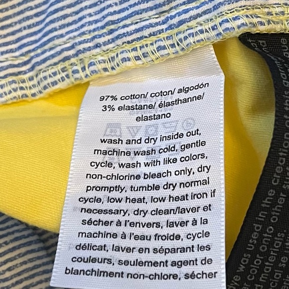 Tommy Hilfiger Yellow Hollywood Bermuda Shorts SZ 10 - Picture 14 of 14